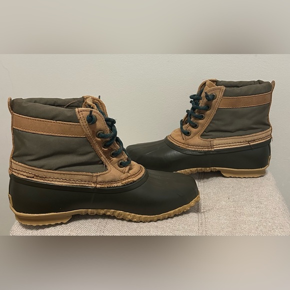 Sorel Kauffman Canada Women’s Green & Brown Rubber Boots - Size 10 Great Cond - Picture 5 of 9